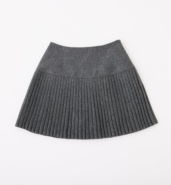 「細プリーツラメ混スカート」|スカート|