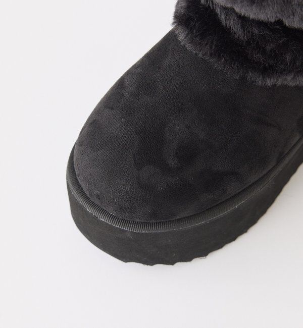  「2wayフェイクムートンブーツ／黒」|その他|