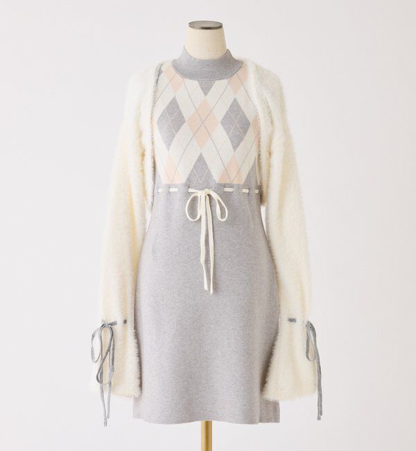  「アーガイルワンピセット」|ワンピース|
