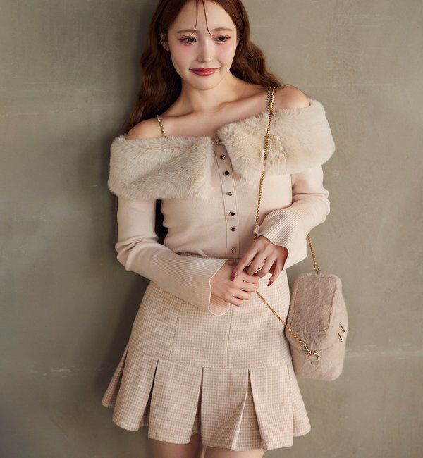  「【REVIVAL】ビジューファーニット」|ニット・セーター|