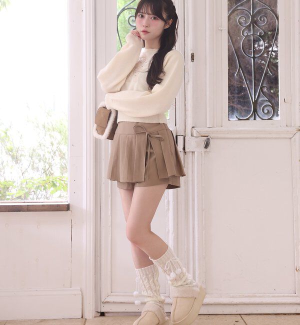  「プリーツミニスカパン」|スカート|