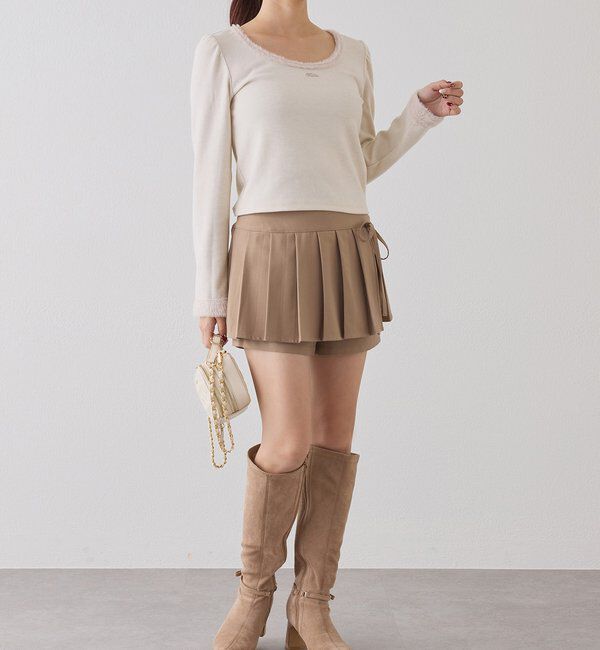  「プリーツミニスカパン」|スカート|