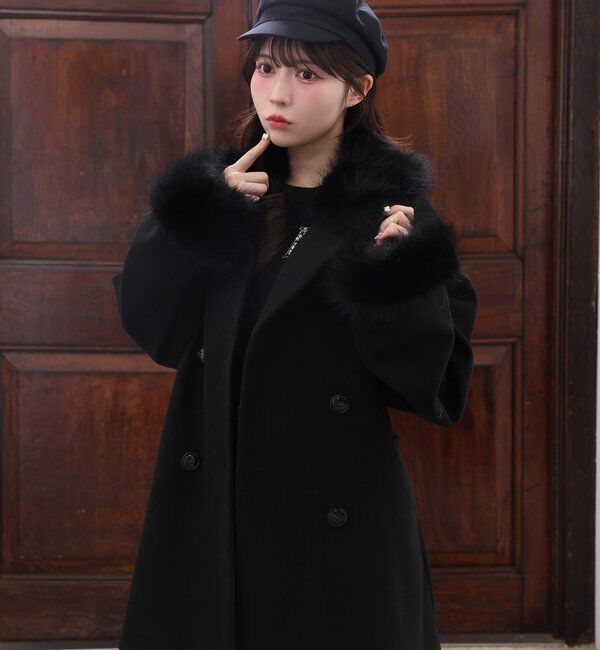  「3WAY衿袖ファーミドルコート」|その他|