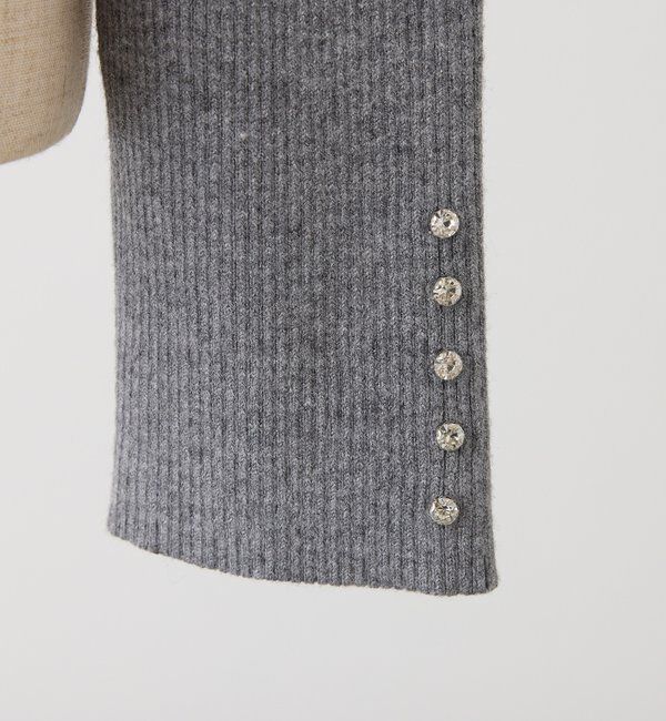  「袖ボタンプチハイニット」|ニット・セーター|