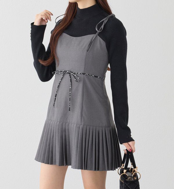  「袖ボタンプチハイニット」|ニット・セーター|