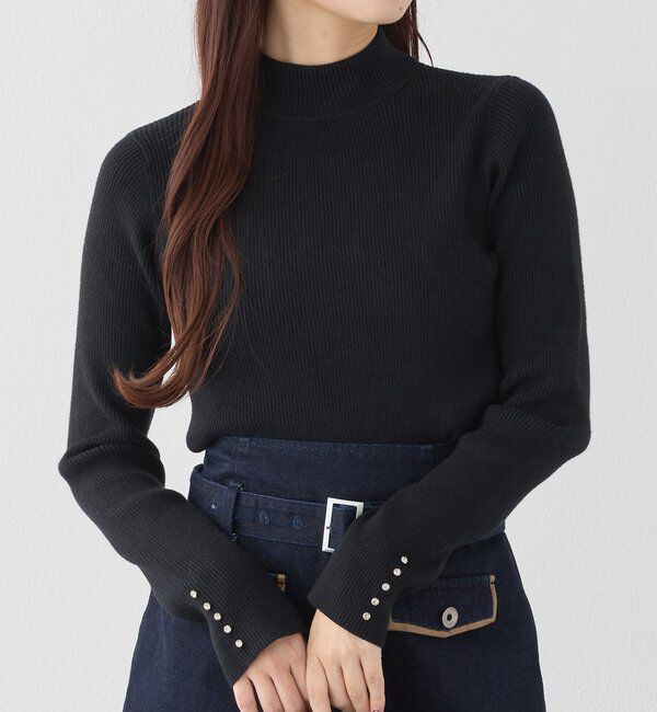  「袖ボタンプチハイニット」|ニット・セーター|