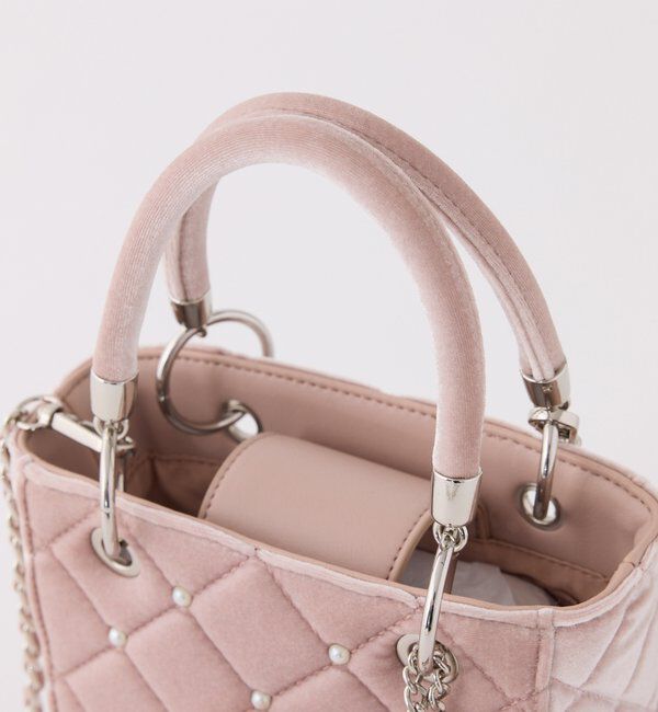  「チャーム付きキルティングミニバッグ」|ショルダー・メッセンジャー|