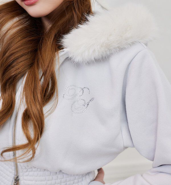  「【セットアップ可能】フェイクファーパーカー」|プルオーバー|