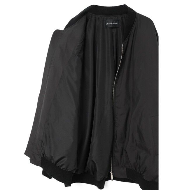mizuiro ind「mizuiro ind ワイドジップダウンブルゾン」|ダウン|
