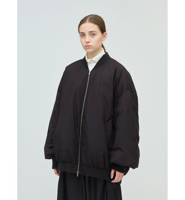 mizuiro ind「mizuiro ind ワイドジップダウンブルゾン」|ダウン|