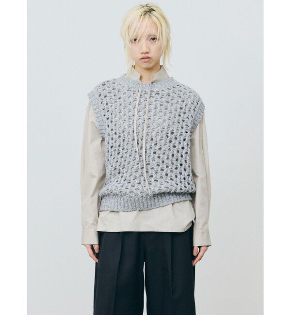 MARMARMAR「MARMARMAR ローゲージメッシュベスト」|ベスト・ジレ|