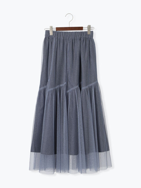 Te chichi TERRASSE「ラメチュール切替スカート」|スカート|