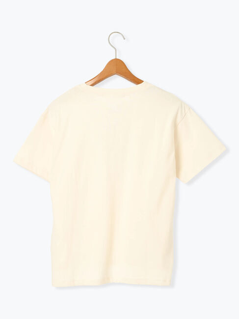 Lugnoncure「メガネ刺繍プリントTシャツ」|Tシャツ・カットソー|