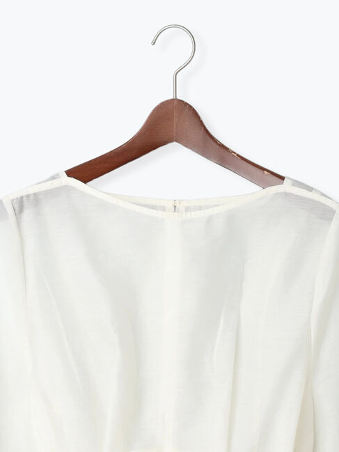 Te chichi「ナローリボンシアーペプラムブラウス《2025Autumn catalog vol.2 item》」|シャツ・ブラウス|