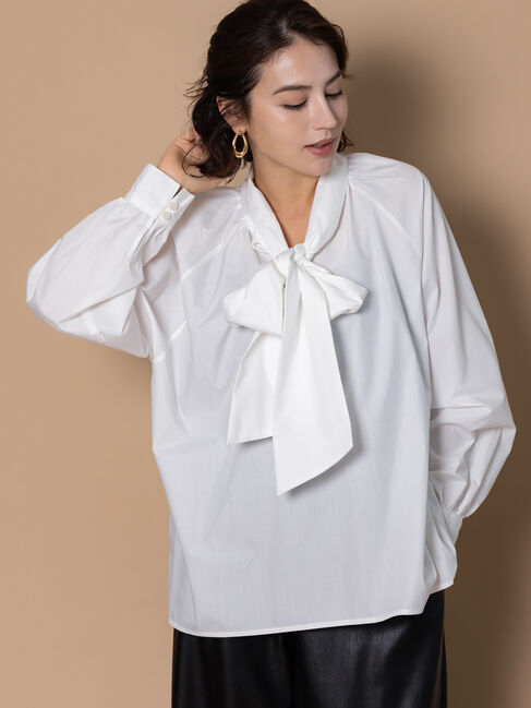 Te chichi「ビッグリボン2WAYブラウス《2025winter catalog item》」|シャツ・ブラウス|オフホワイト