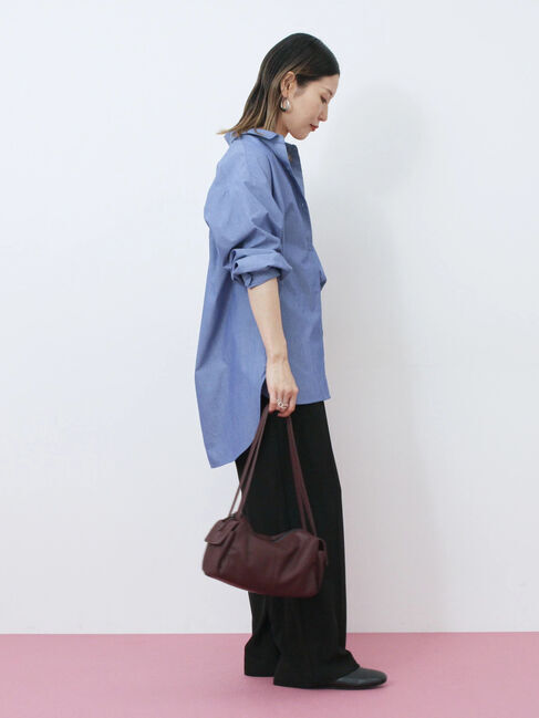 Samansa Mos2 blue「ダブルストラップミニバッグ」|その他|