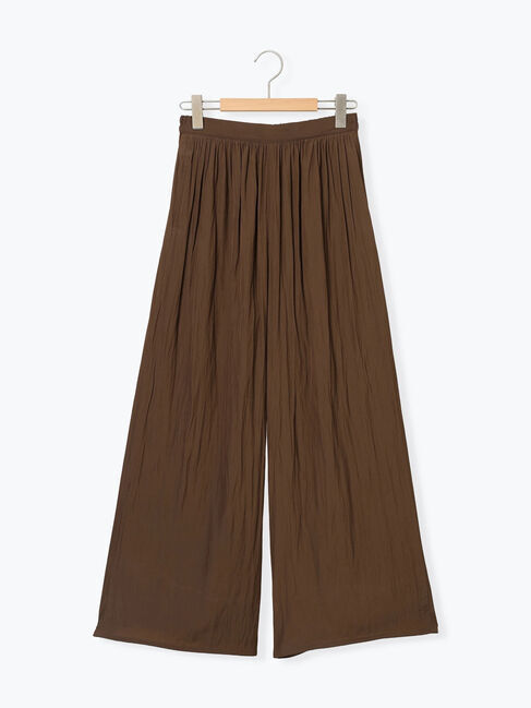 Samansa Mos2 blue「◎ビンテージサテンイージーパンツ」|その他|