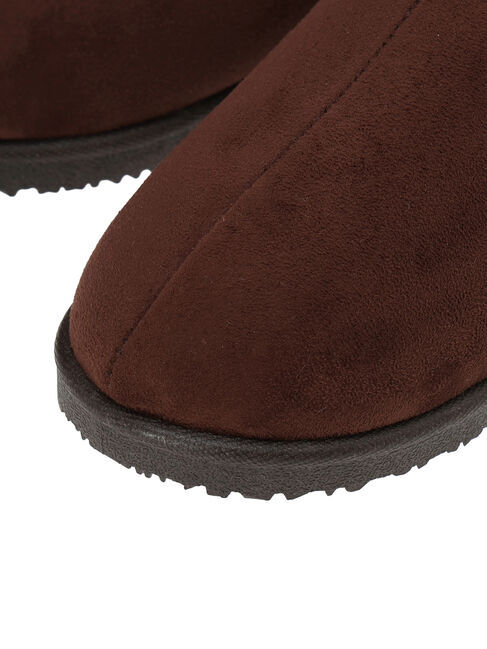 Samansa Mos2「雪柄刺繍ムートンシューズ」|ショートブーツ|