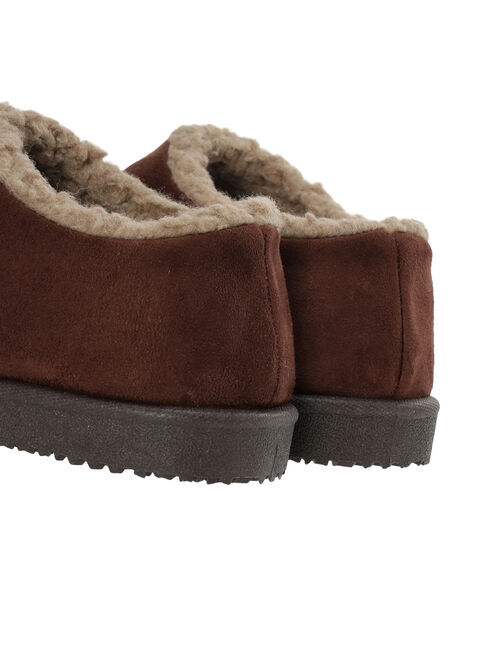 Samansa Mos2「雪柄刺繍ムートンシューズ」|ショートブーツ|