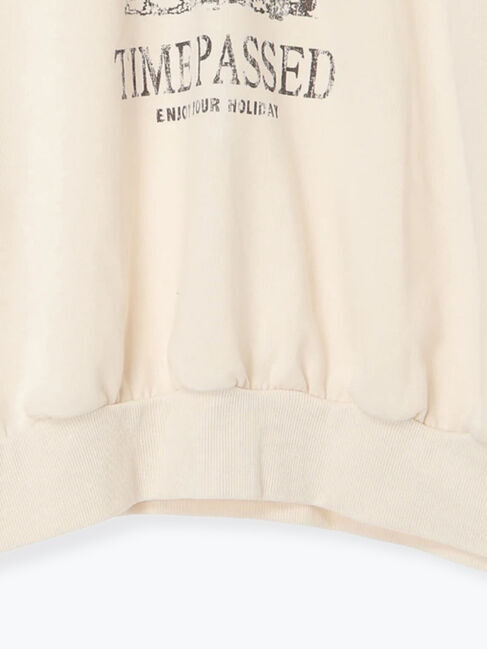 Samansa Mos2「プリントゆるスウェット」|Tシャツ・カットソー|