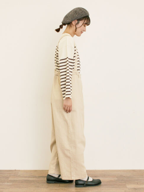 Samansa Mos2「デニム/ツイルサスペンダー付きパンツ」|その他|