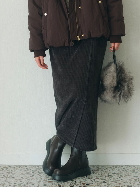 Samansa Mos2 blue「サイドゴアブーツ」|ショートブーツ|