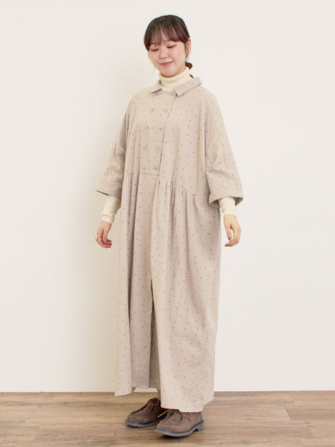 Samansa Mos2「【S/Mサイズ】ドルマンスリーブギャザーワンピース」|ワンピース|