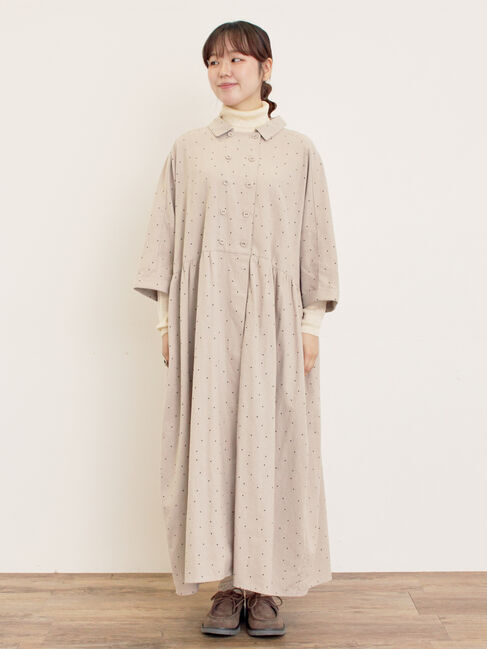 Samansa Mos2「【S/Mサイズ】ドルマンスリーブギャザーワンピース」|ワンピース|