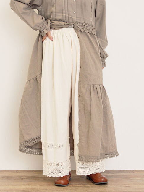 Samansa Mos2「[吸湿発熱]裾レースペチパンツ」|その他|