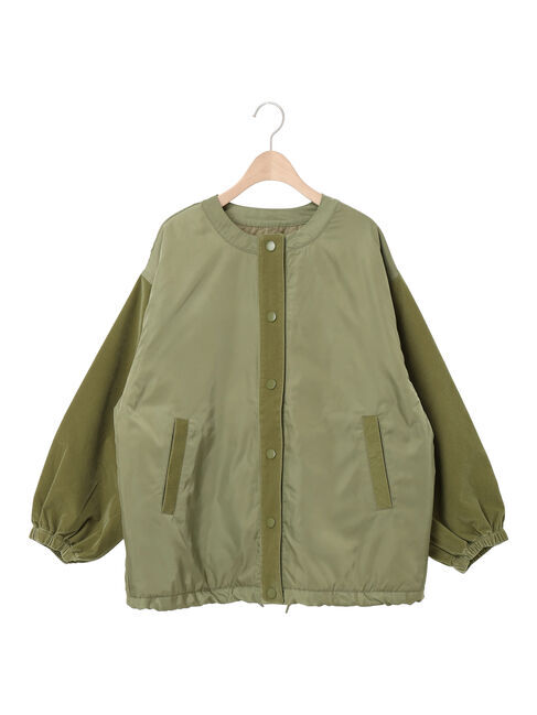 Samansa Mos2「ベロアドッキングブルゾン」|ブルゾン・スタジャン|