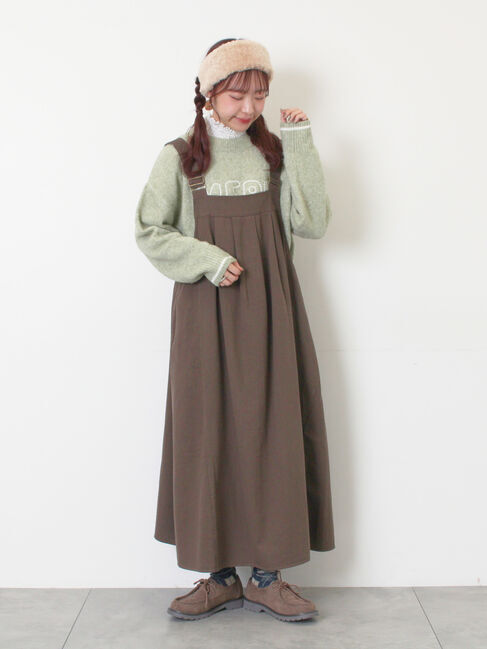 Samansa Mos2「ロゴ刺繍プルオーバーニット」|ニット・セーター|