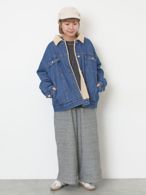 Samansa Mos2「デニムボアジャケット」|その他|