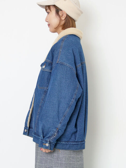 Samansa Mos2「デニムボアジャケット」|その他|