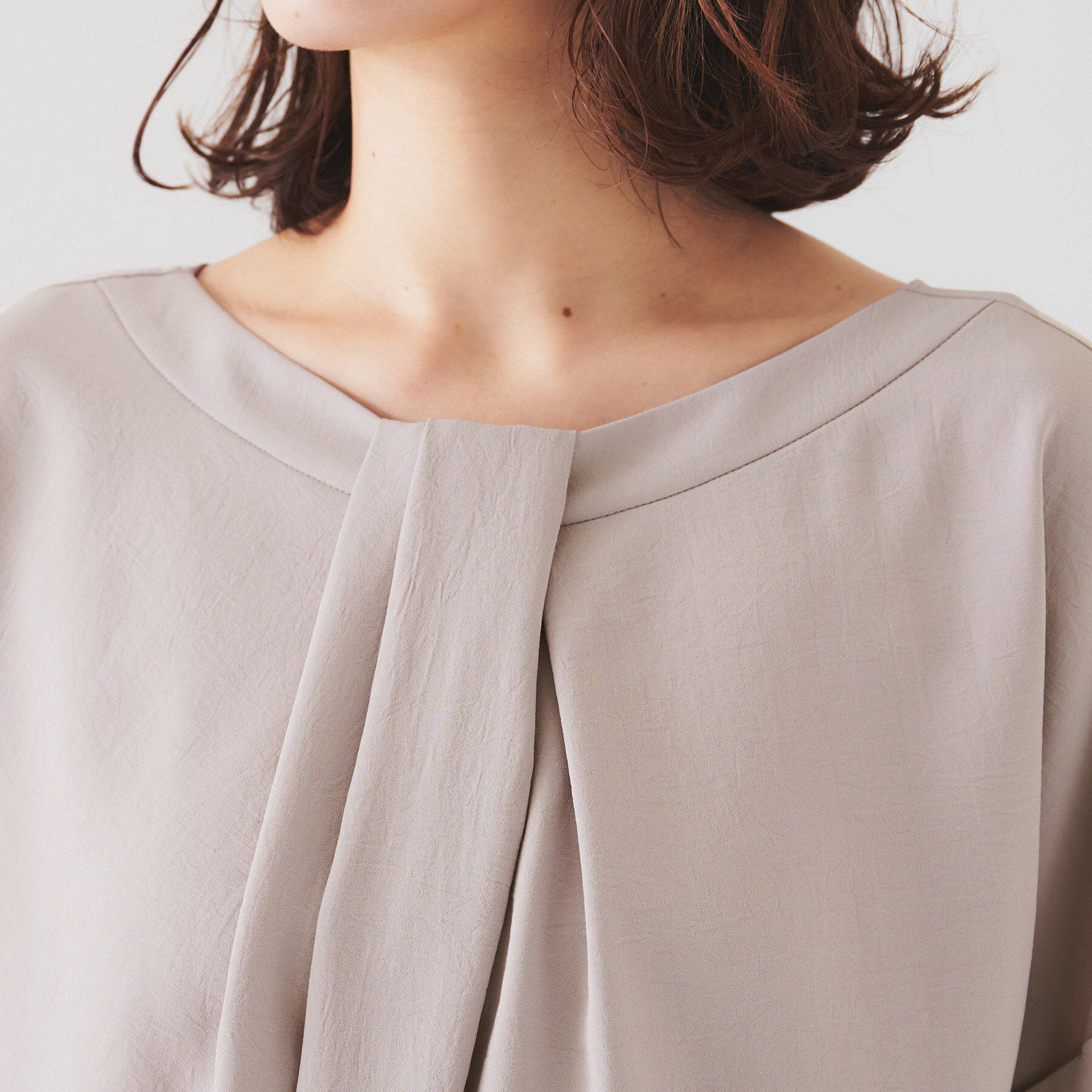 UNTITLED「【セットアップ可/接触冷感/イージーケア】リラクミスト　2WAYブラウス」|シャツ・ブラウス|