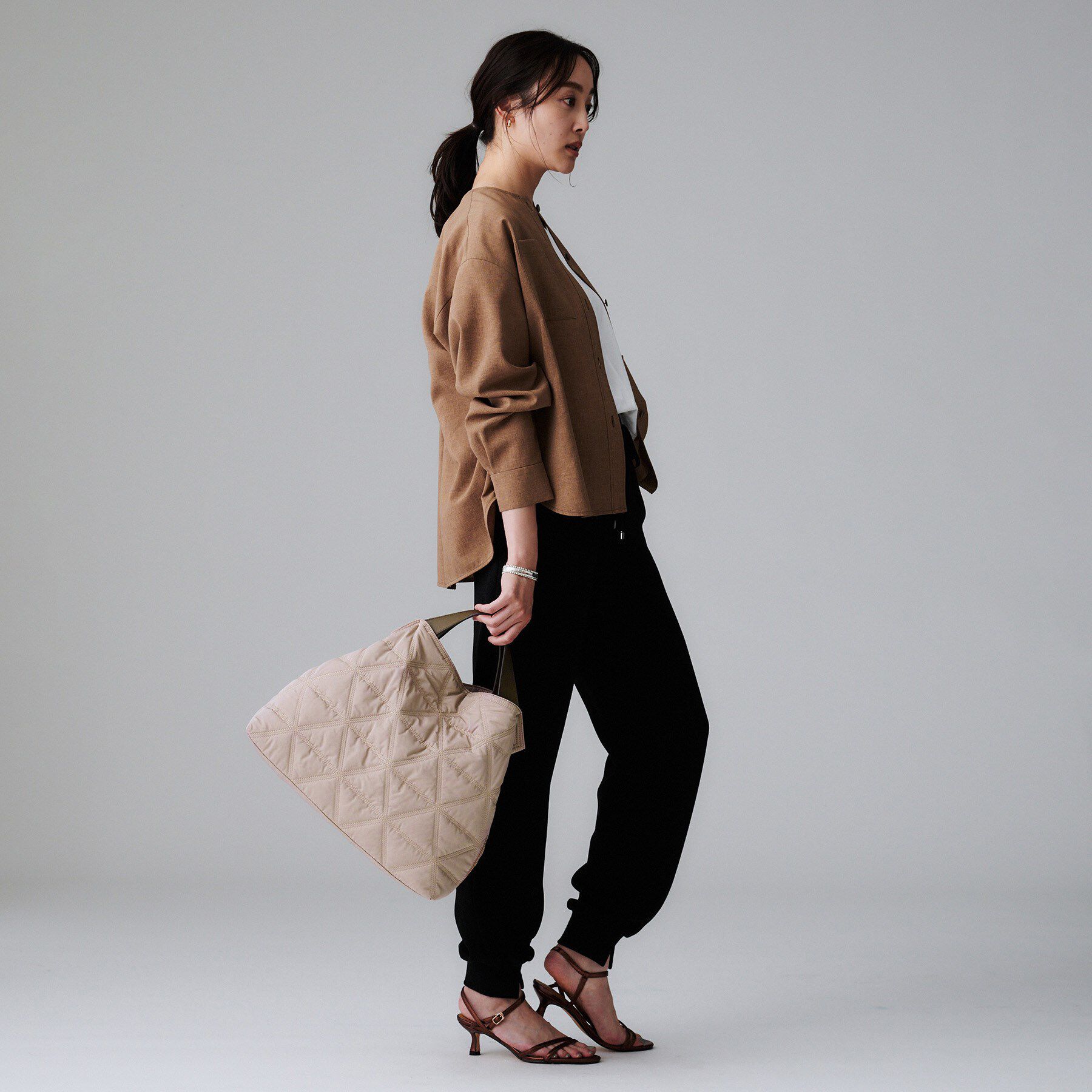 UNTITLED「【追加】キルティングビッグトート」|トートバッグ|