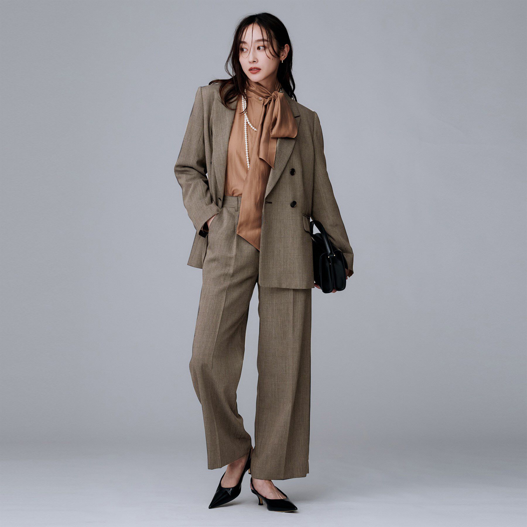 UNTITLED「【セットアップ可/洗える】ウールライク ワイドパンツ」|その他|