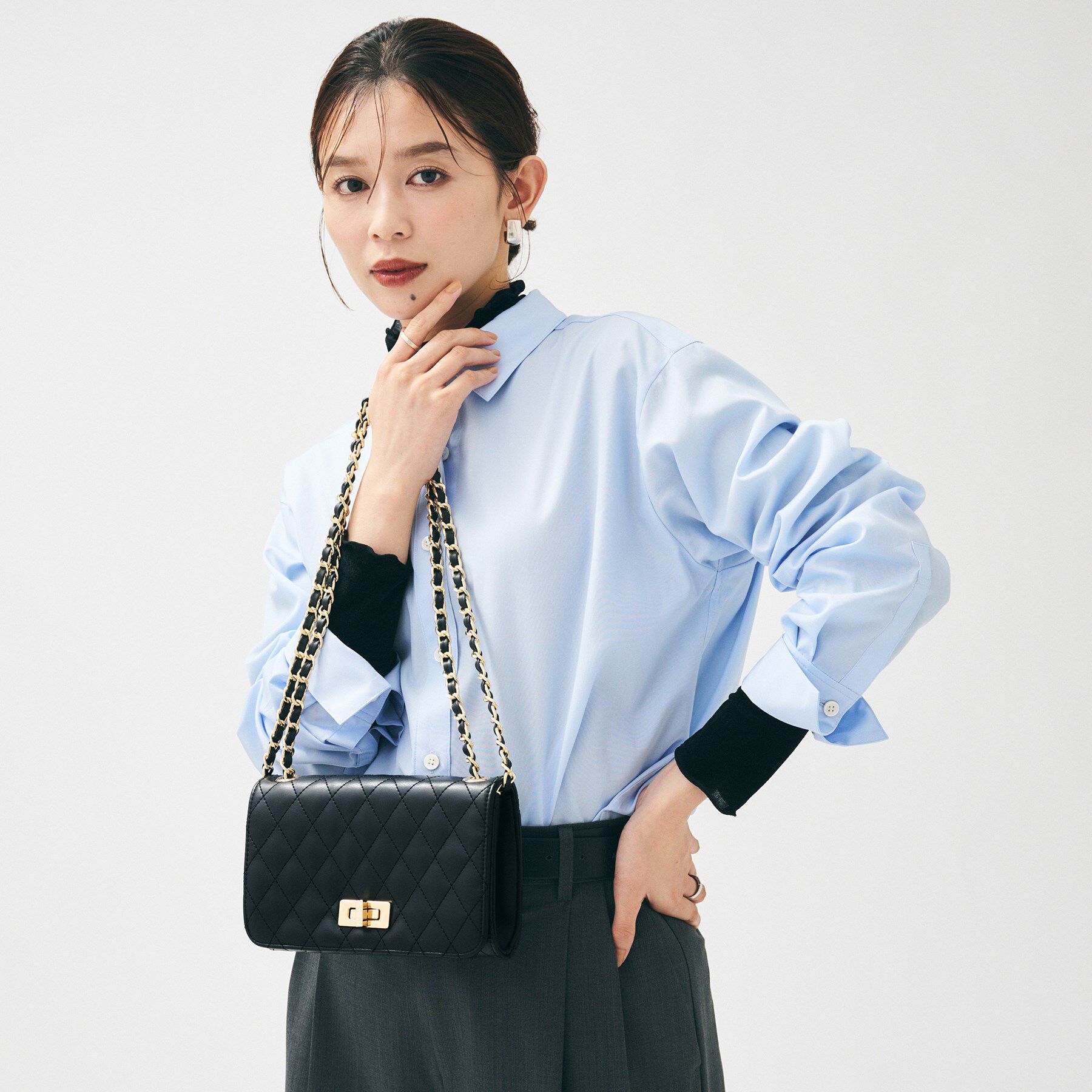 UNTITLED「キルティングチェーンショルダー」|ショルダー・メッセンジャー|