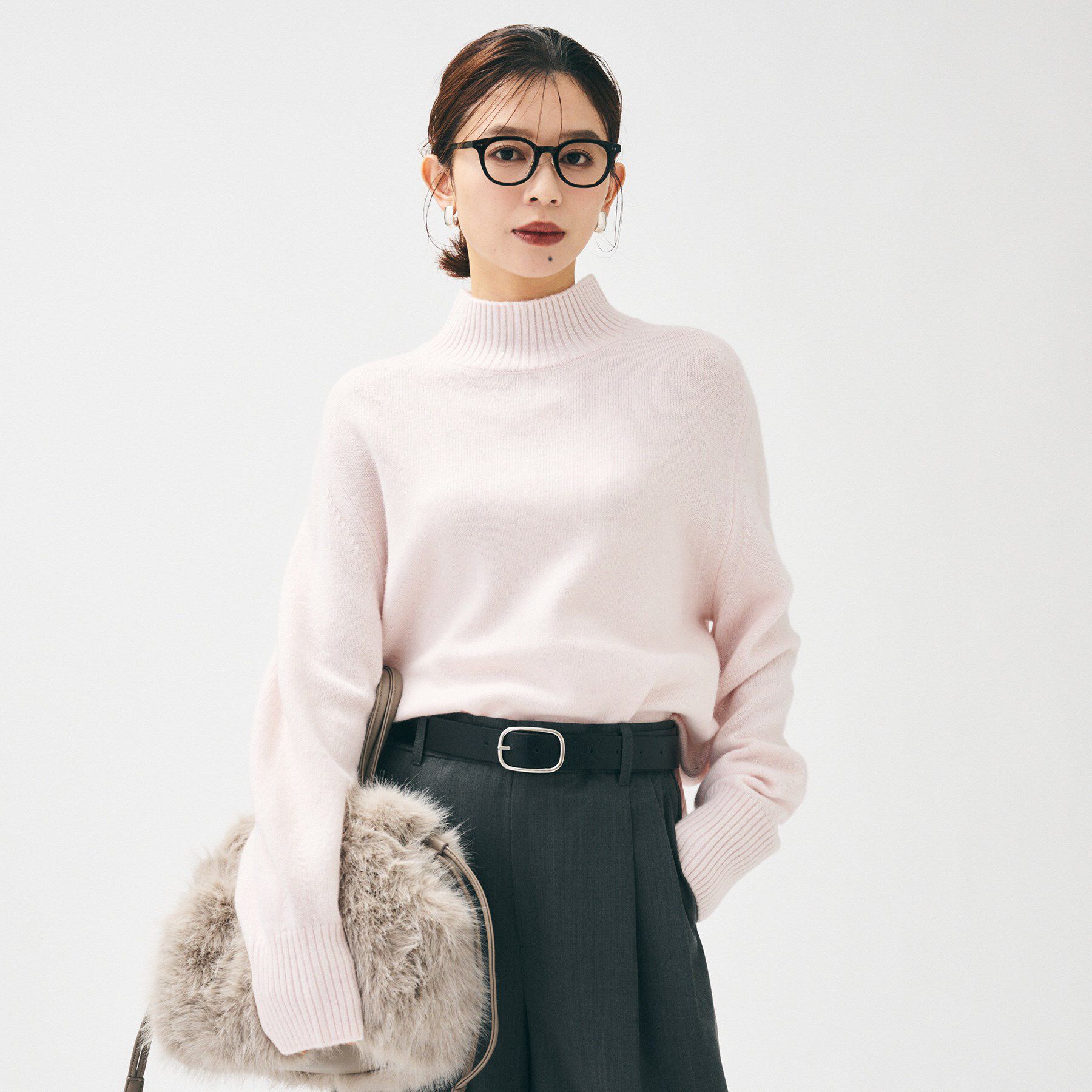 UNTITLED「【8色展開/洗える】ウールカシミヤ ハイネックニット」|ニット・セーター|