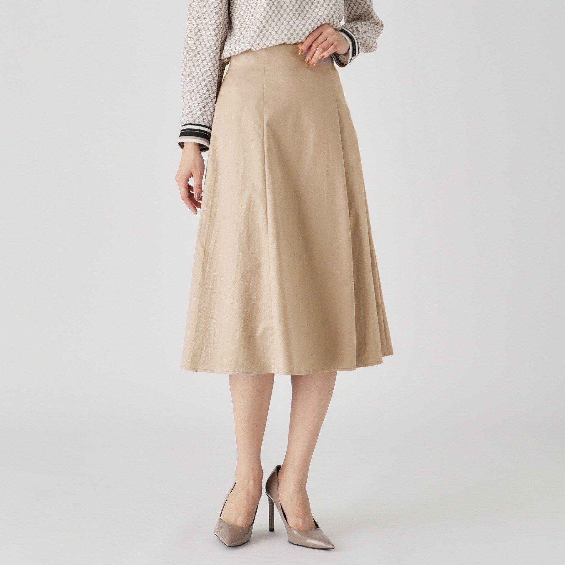 COUP DE CHANCE「【洗える／日本製】スェード調フレアースカート」|スカート|