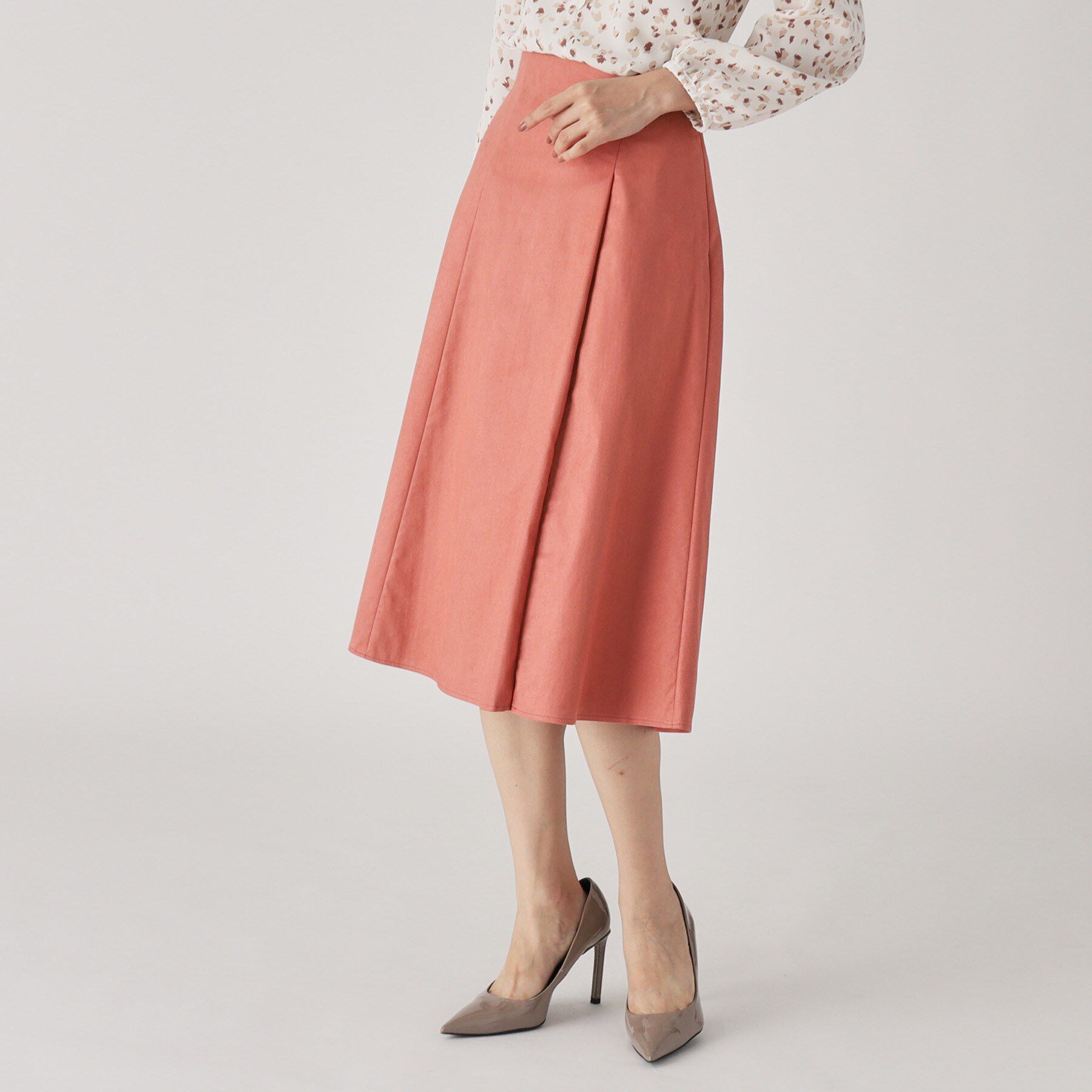 COUP DE CHANCE「【洗える／日本製】スェード調フレアースカート」|スカート|