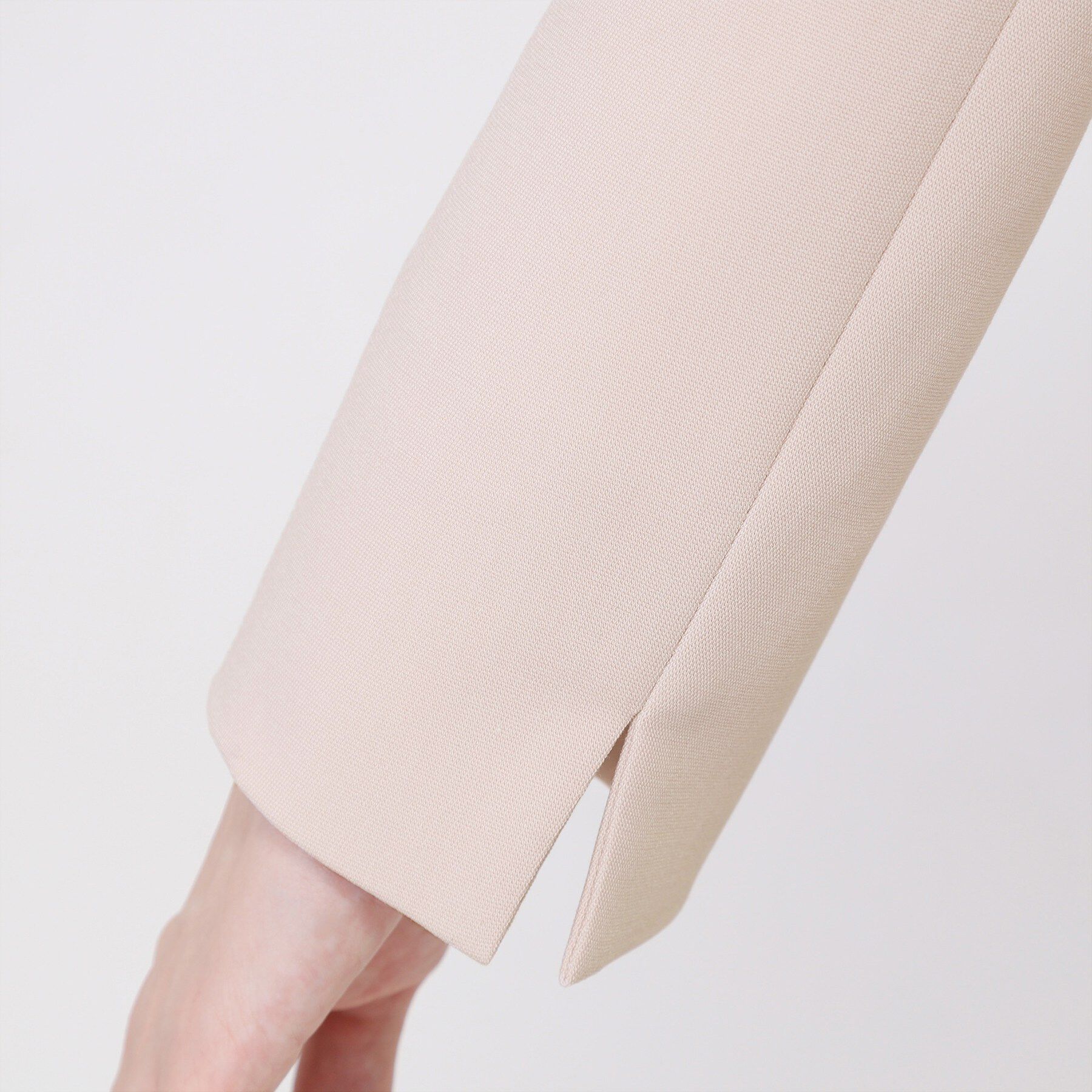 COUP DE CHANCE「【手洗い可／日本製／スーツ可】ペプラムデザインのカラーレスジャケット」|ノーカラージャケット|