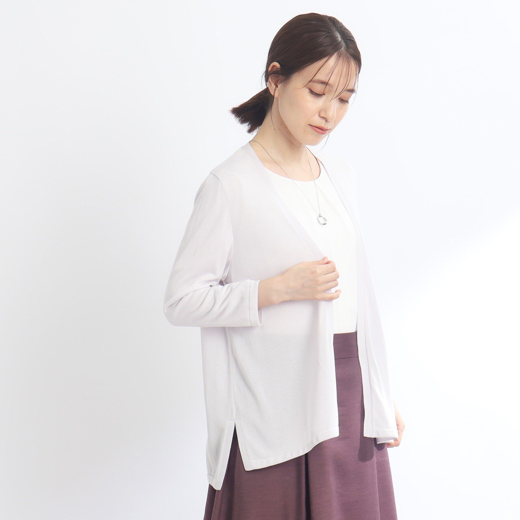 Reflect「【洗える】着流しカーディガン」|カーディガン|