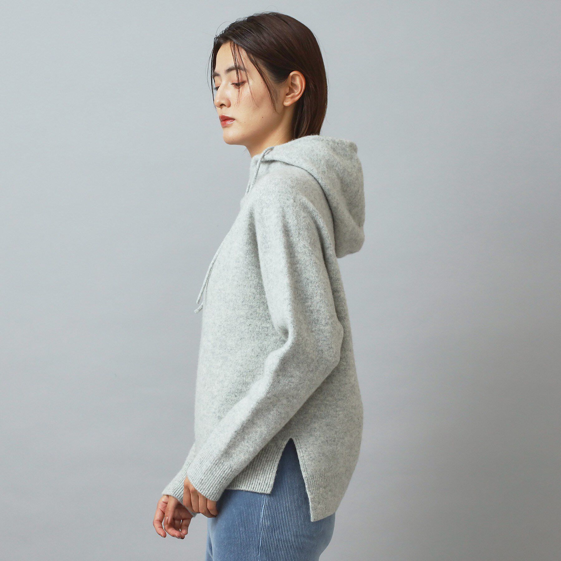 DRESSTERIOR「カシミヤブレンドフードニット」|ニット・セーター|