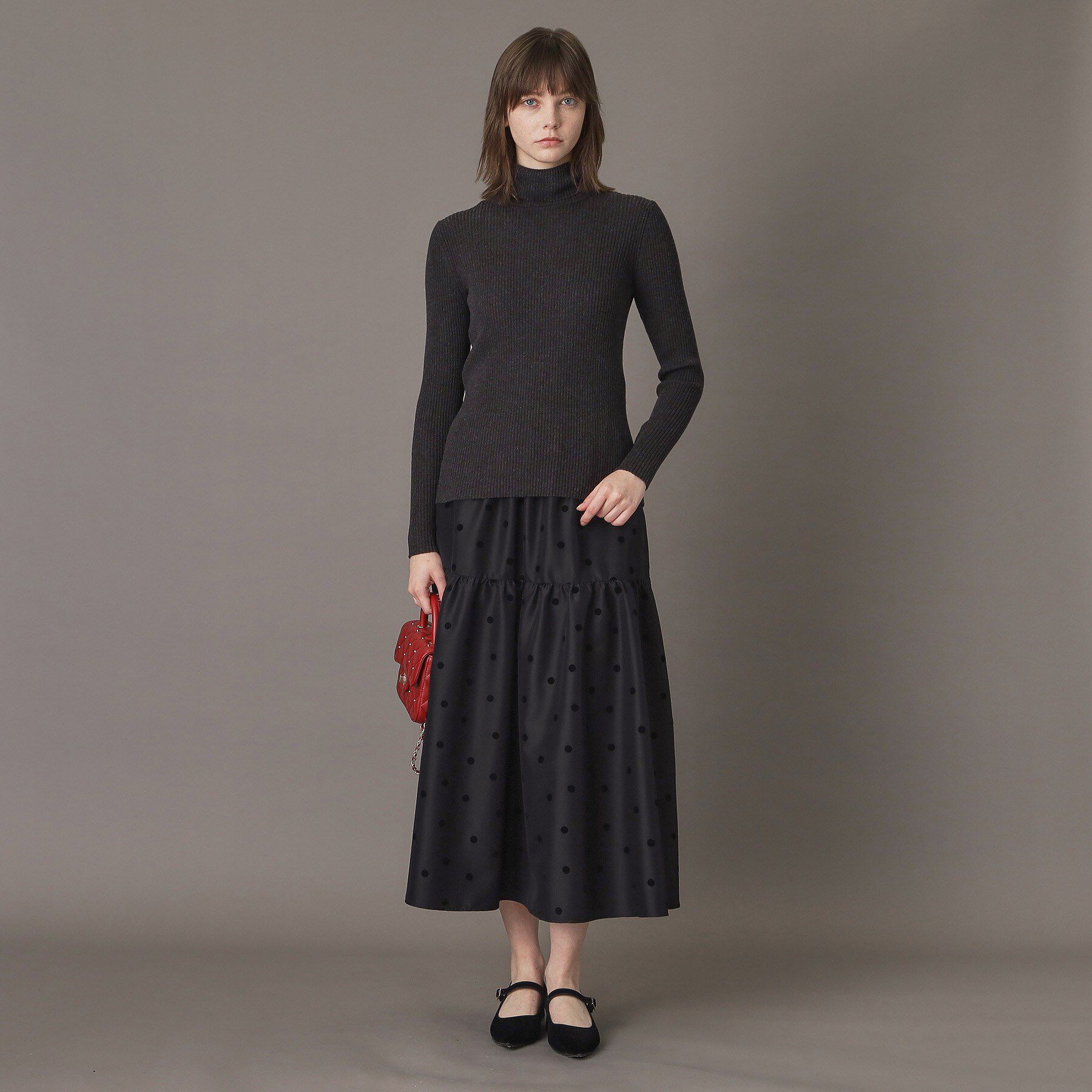 DRESSTERIOR「【CLASSY.12月号掲載】シルクブレンドメリノウールリブプルオーバー」|ニット・セーター|