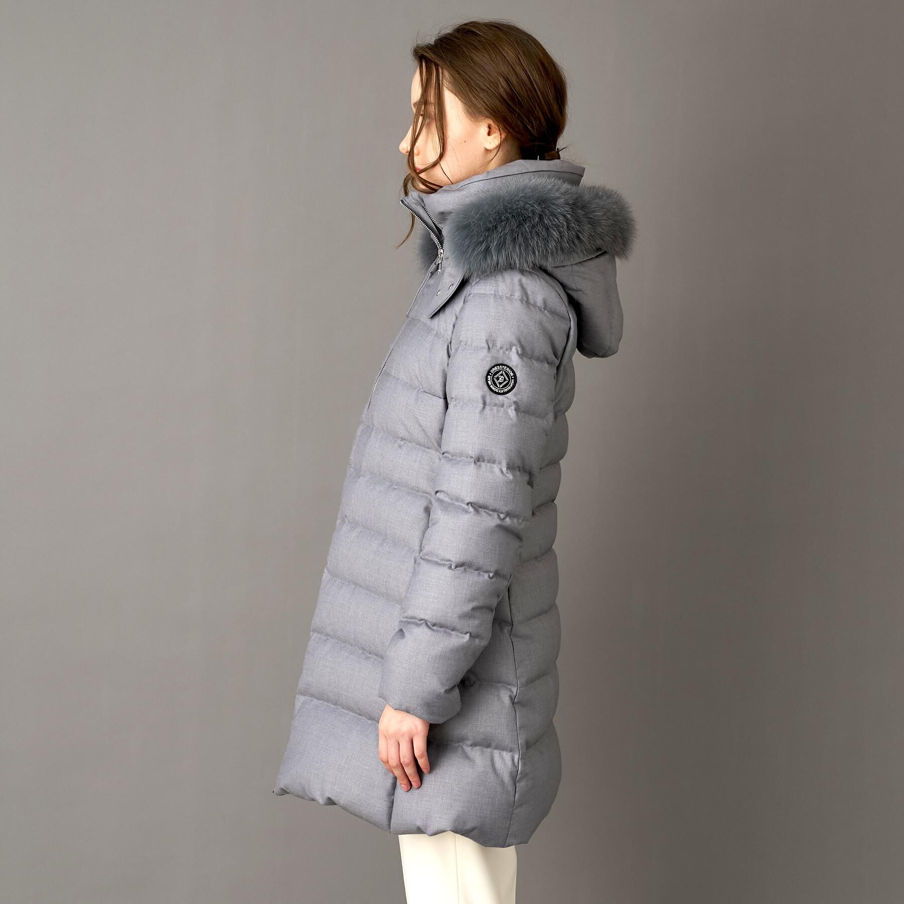 DRESSTERIOR「【CLASSY.12月号掲載/フード＆ファー取り外し可】ブルーFOXファー ホワイトグースダウン」|ダウン|