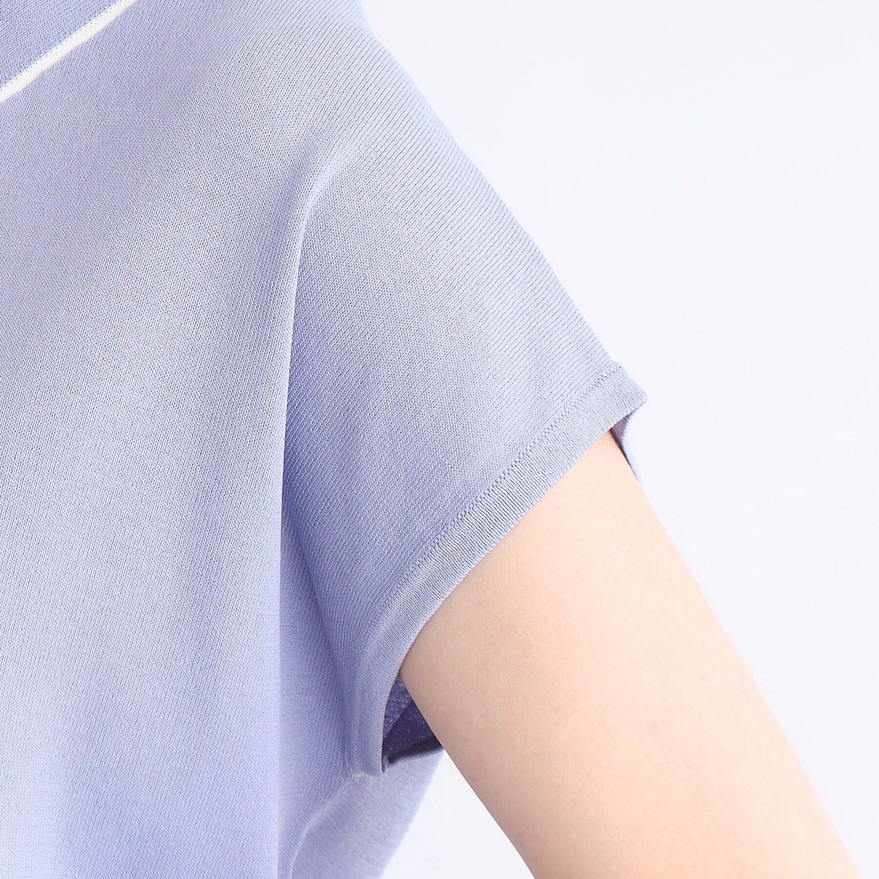 grove「【接触冷感／UV／抗ピル】取り外しパール調ピン付きボウタイニット」|ニット・セーター|