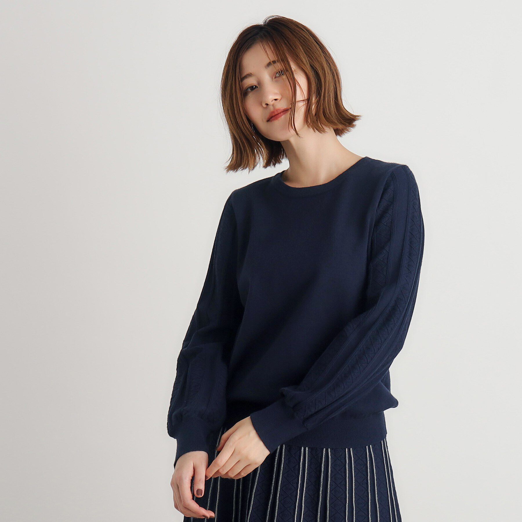 grove「SET UP対応 袖コンニットプルオーバー」|ニット・セーター|