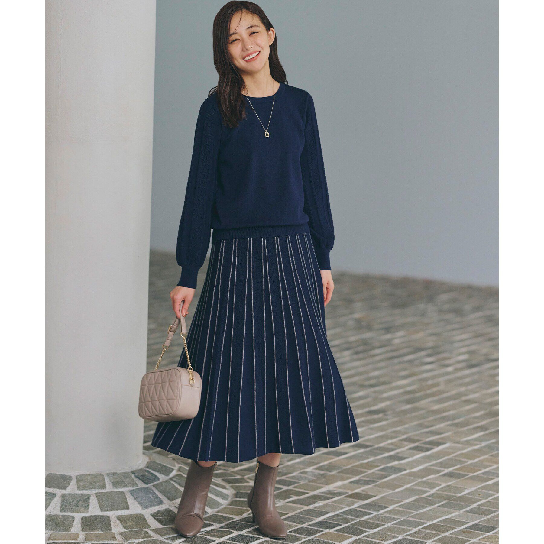 grove「SET UP対応 袖コンニットプルオーバー」|ニット・セーター|