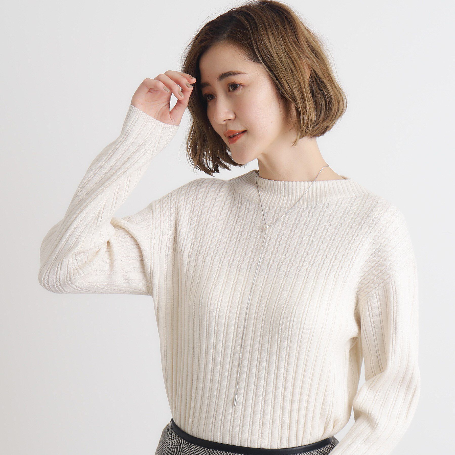 grove「パール調スライドネックレス」|ネックレス|