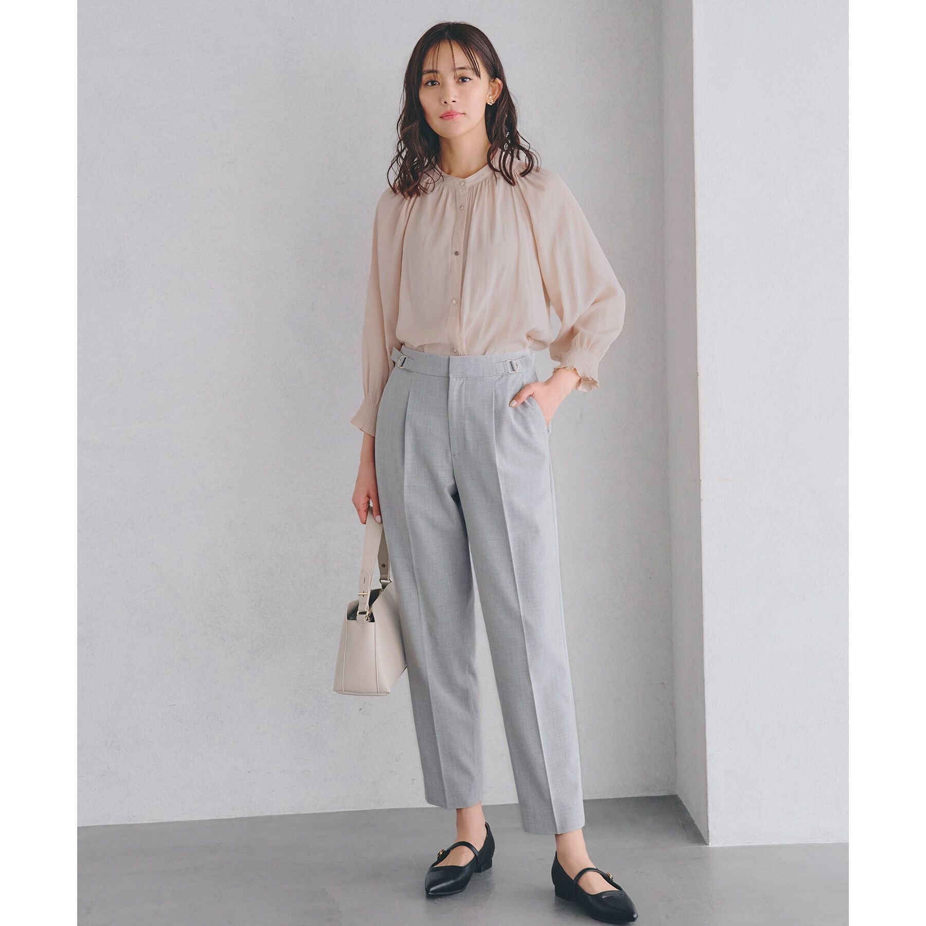 grove「【洗濯機で洗える】2WAYストレッチテーパードパンツ」|その他|